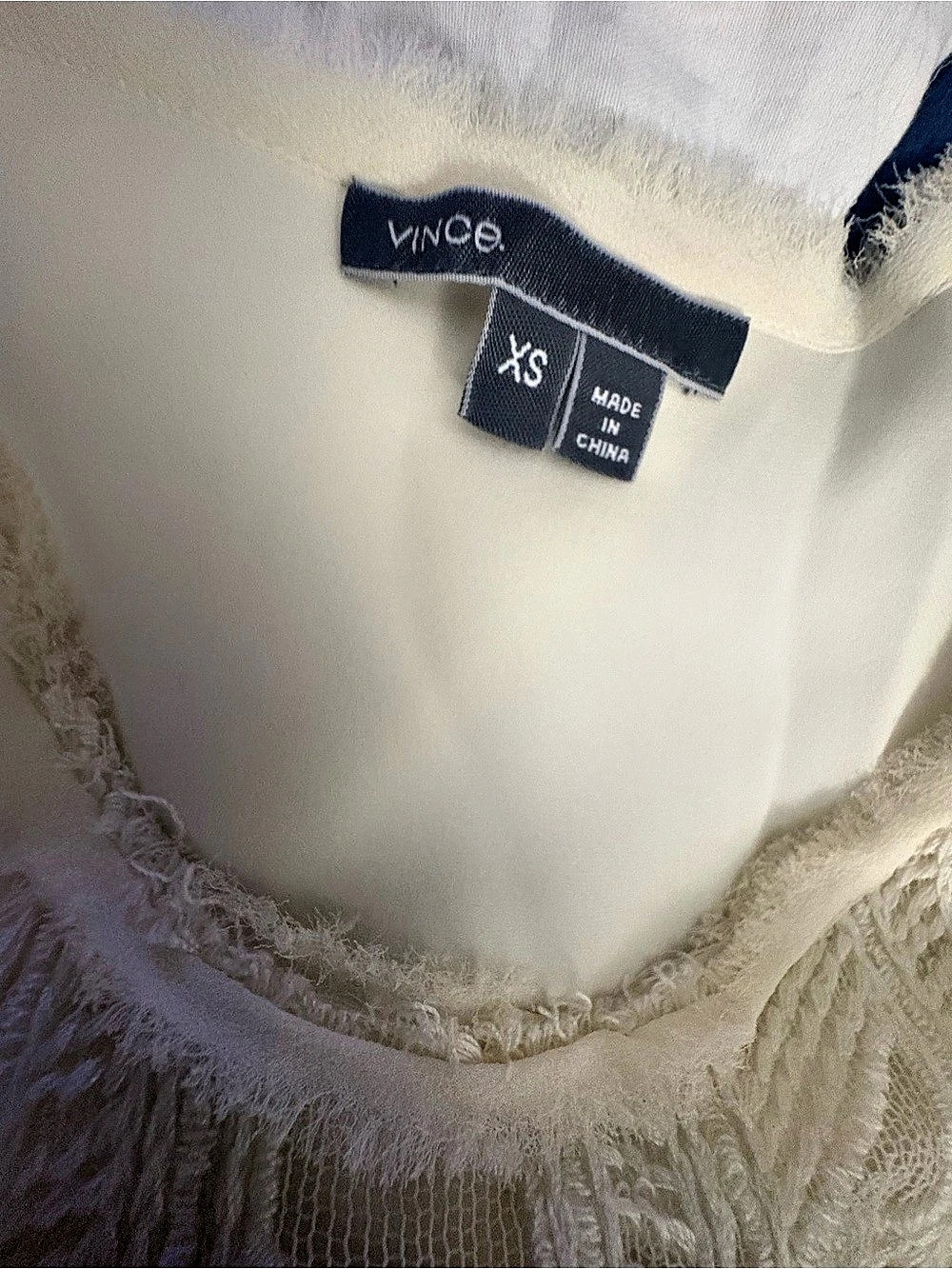 Vince Geometric Knit Tunic in Cream Size XS - Picture 2 of 7